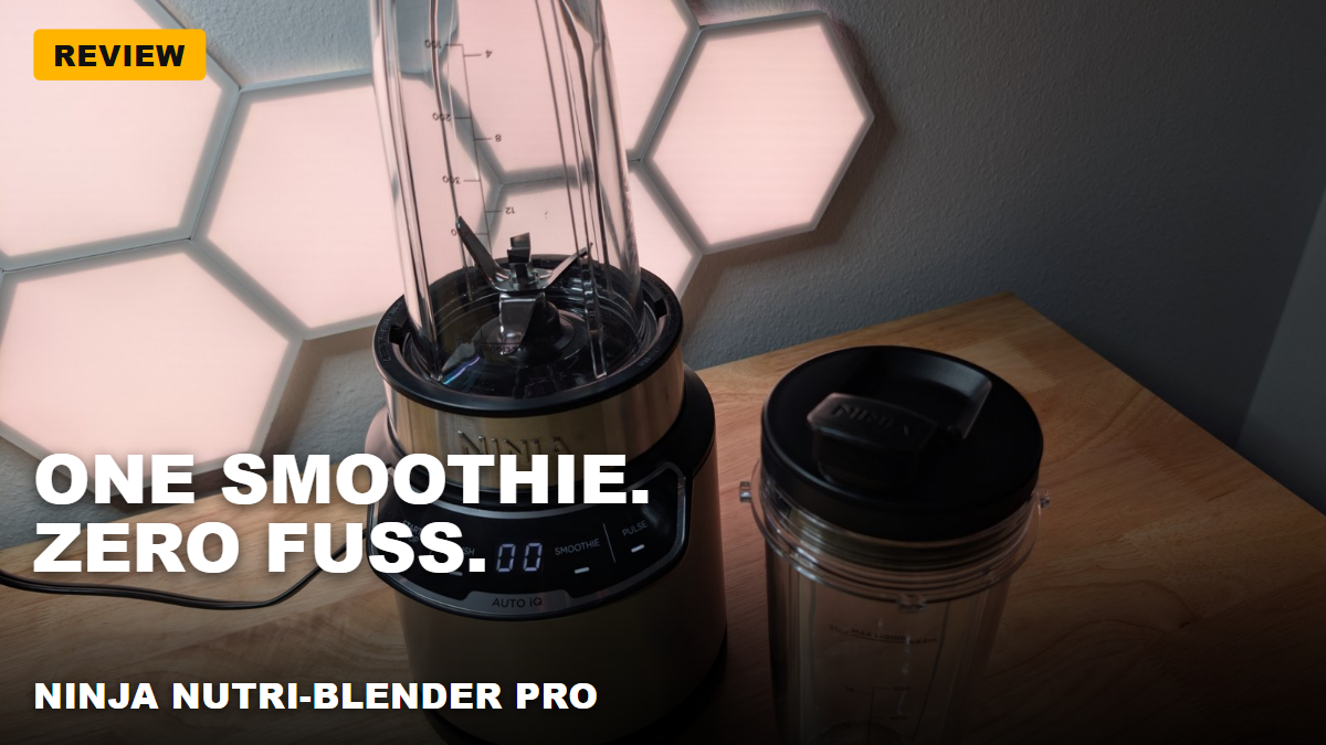 Ninja Nutri-Blender Pro with Auto-iQ – One good smoothie, zero fuss