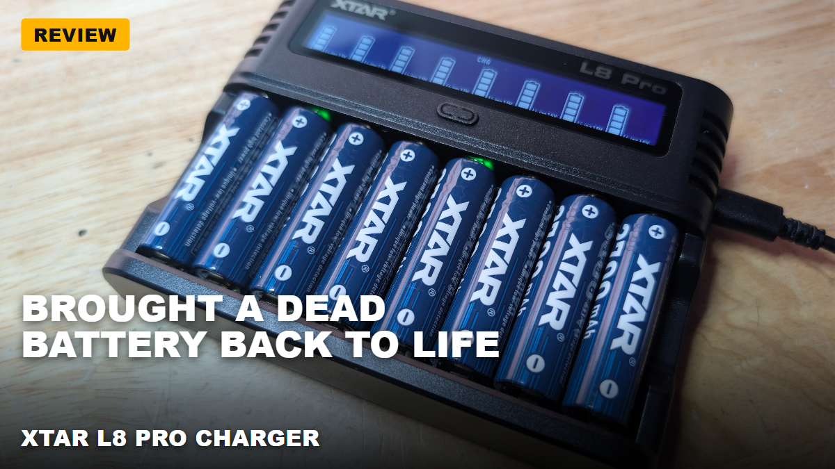 XTAR L8 Pro Charger and CLR 4300 Batteries – The only thing getting refreshed around here