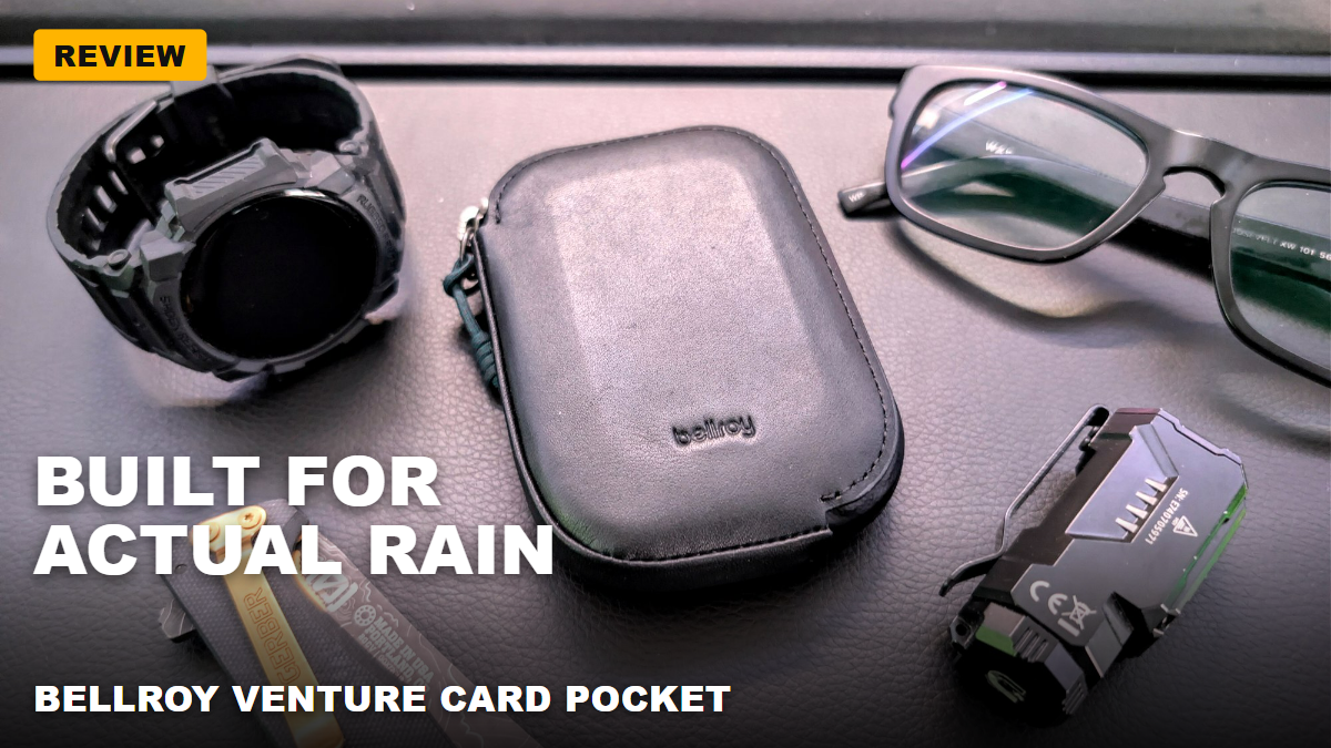 Bellroy Venture Card Pocket – This wallet has outlasted most of the relationships in my life