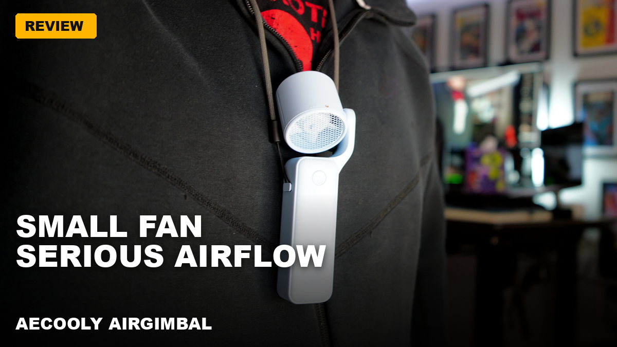 Aecooly AirGimbal – A tilting pocket fan that pushes more air than you’d expect!