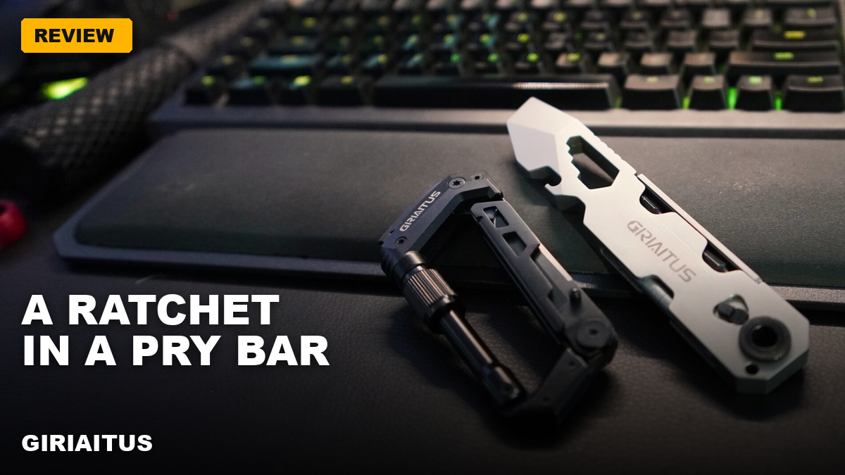 GIRIAITUS Carabiner & Pry Bar Multitools – A pocket ratchet prybar and a knife carabiner!