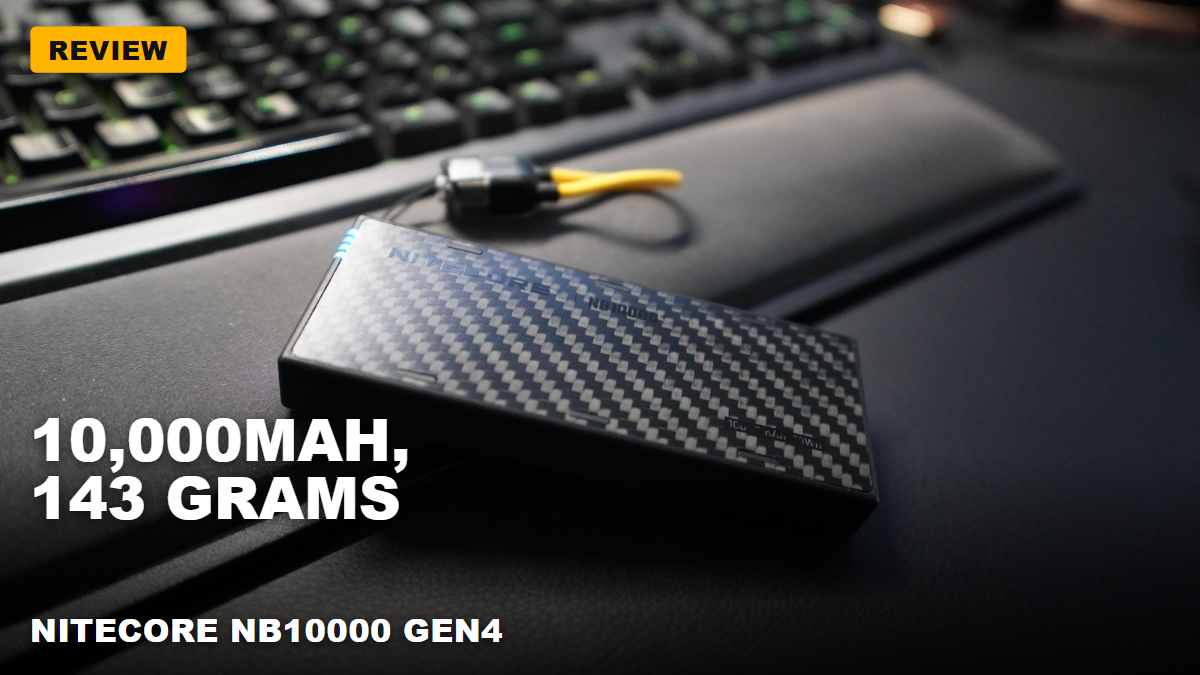 Nitecore NB10000 GEN4 – A 10,000mAh power bank light enough to forget about!