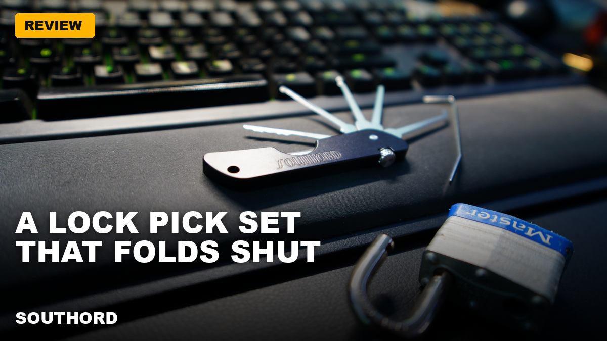 SouthOrd JPXS-6 – A folding pocket lock pick set built like a jackknife!
