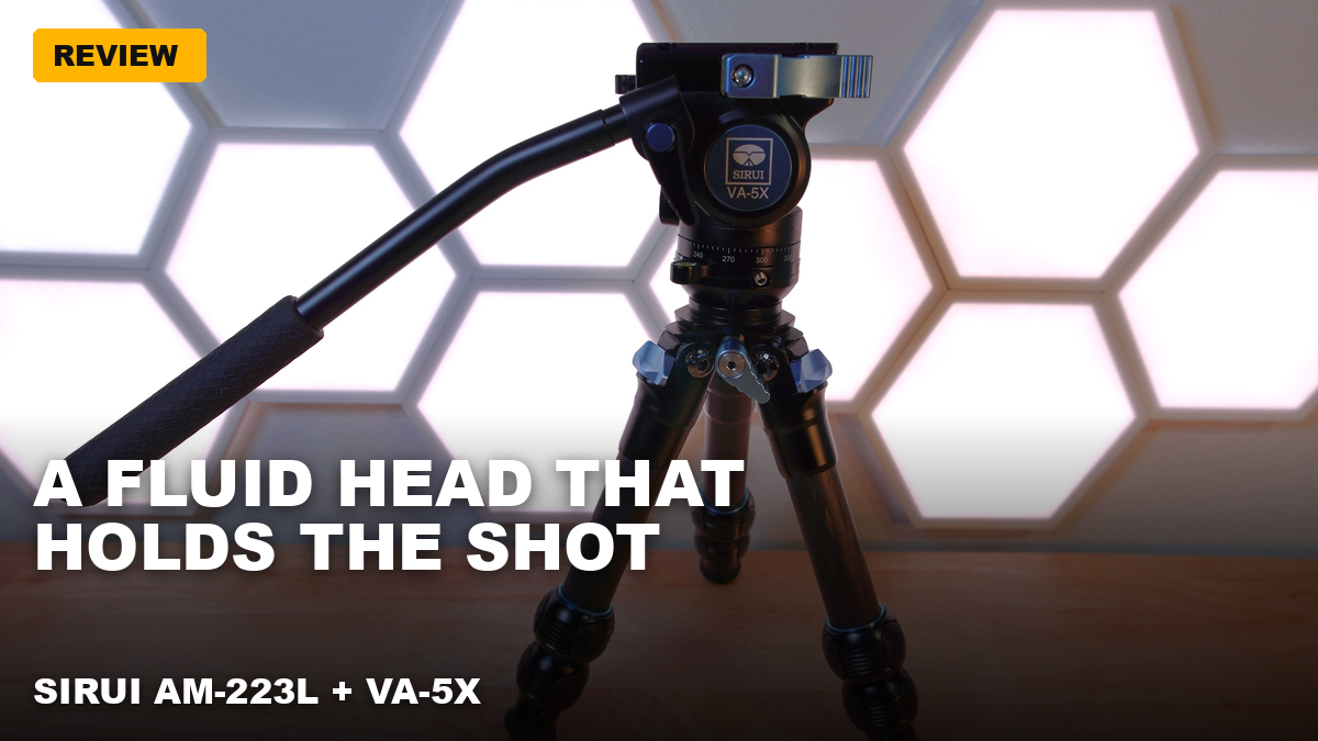 SIRUI AM-223L + VA-5X – A carbon fiber tabletop tripod with a fluid video head!